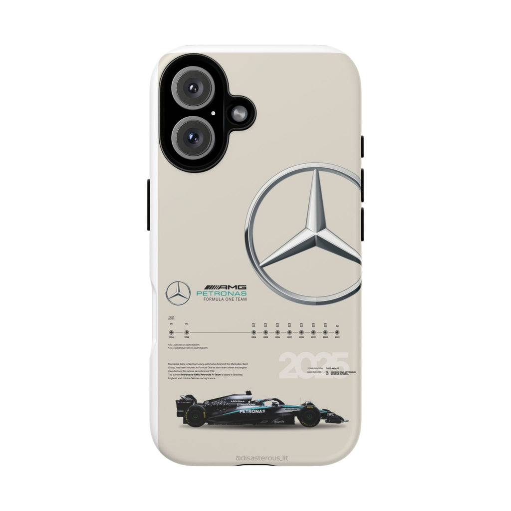 Mercedes AMG Phone Case, Tough Phone Cover, Racing Gift, Car Lover Accessory, Sports Team Merchandise