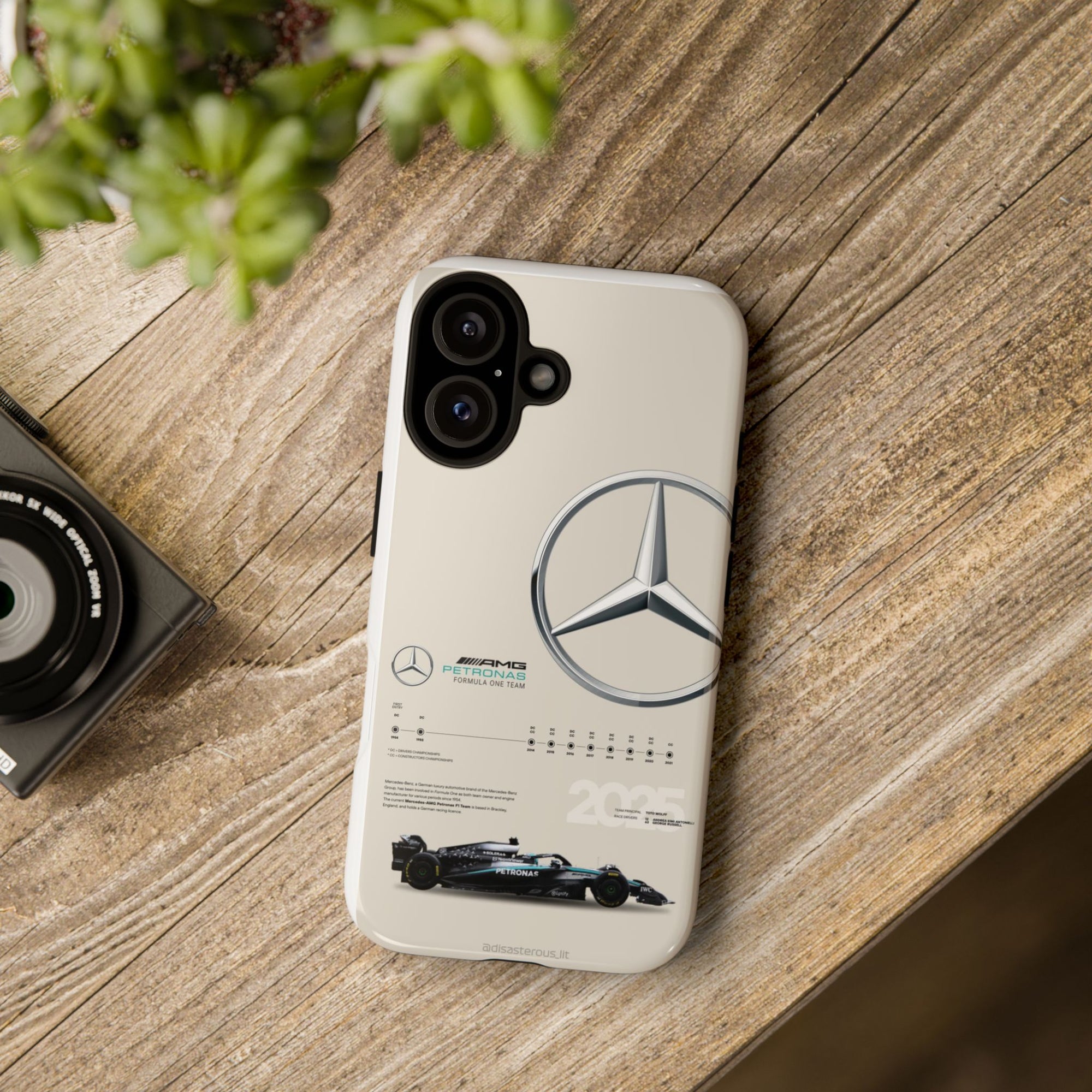 Mercedes AMG Phone Case, Tough Phone Cover, Racing Gift, Car Lover Accessory, Sports Team Merchandise