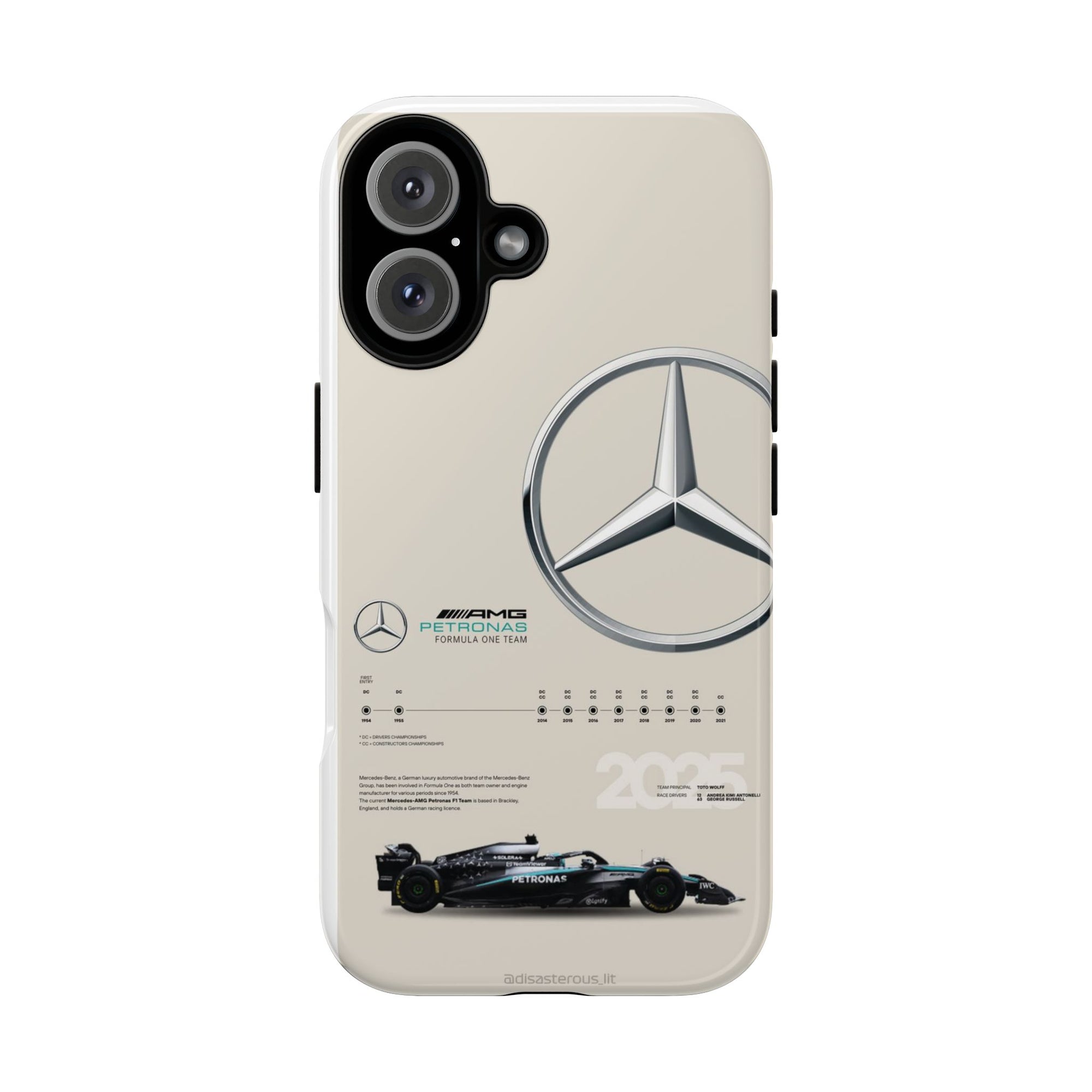 Mercedes AMG Phone Case, Tough Phone Cover, Racing Gift, Car Lover Accessory, Sports Team Merchandise