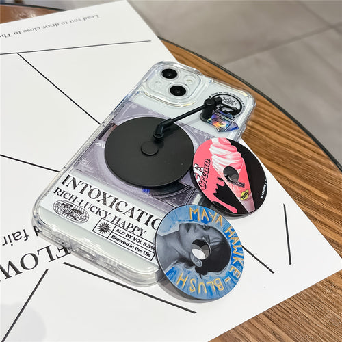 Cartoon CD Phone Case All-inclusive Soft Shell Drop-resistant