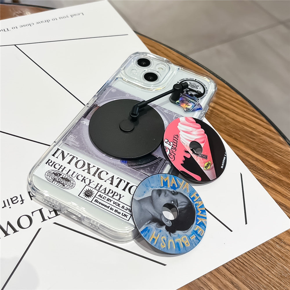 Cartoon CD Phone Case All-inclusive Soft Shell Drop-resistant