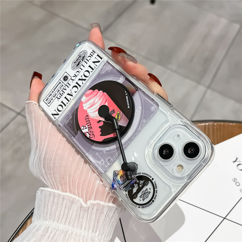 Cartoon CD Phone Case All-inclusive Soft Shell Drop-resistant