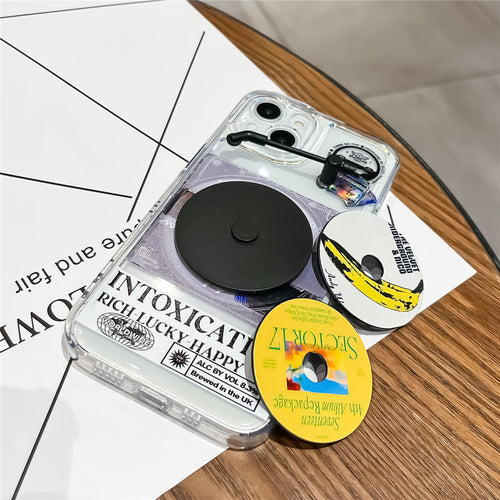 Cartoon CD Phone Case All-inclusive Soft Shell Drop-resistant